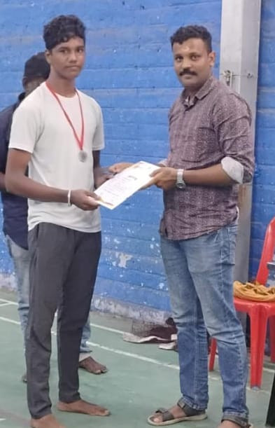 Mr. Dhanushkumar. S of ECE Department Participated in Salem District Fencing Junior Selection 2024-25 Won Silver Medal 