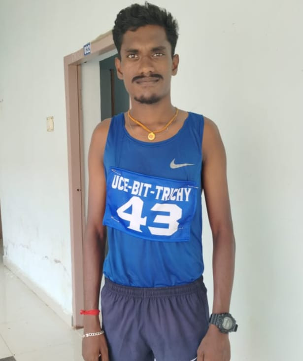 M.Sivakumar of IV Mechanical participated and Won Fourth Place in Anna University Sports Board Inter Zonal State Level Cross Country 10kms Run